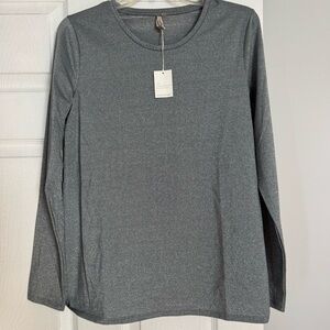 NWT Shimmery Metallic Gray/Silver Banana Republic Top